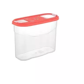 Банка для сыпучих продуктов 2,5л BERGEN Plast Team коралловый PT1022КОРАЛ-10
