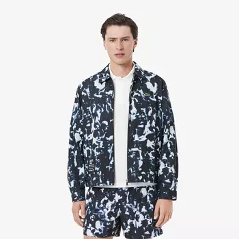 Мужская водоотталкивающая ветровка Lacoste с принтом
