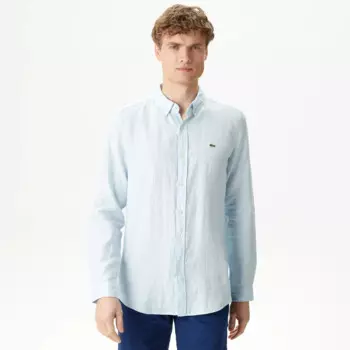 Мужская льнаная рубашка Lacoste