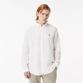 Мужская льнаная рубашка Lacoste
