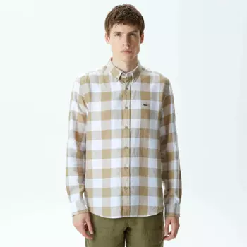 Мужская клетчатая рубашка Lacoste