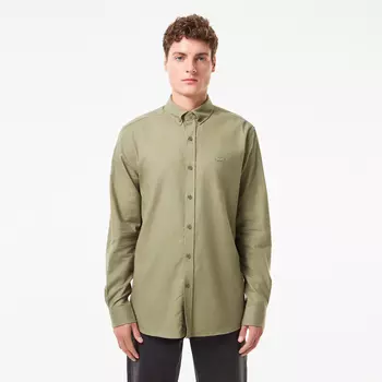 Мужская рубашка Lacoste из смеси хлопка и шерсти