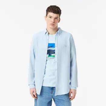 Мужская хлопковая рубашка Lacoste