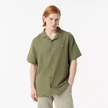 Мужская хлопковая рубашка Lacoste Loose Fit