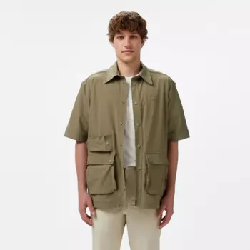 Мужская рубашка Lacoste с коротким рукавом и тремя карманами