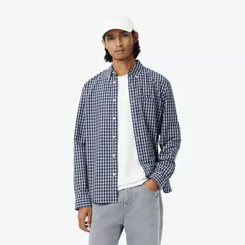 Мужская рубашка Lacoste Regular Fit в клетку