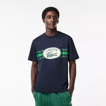 Мужская футболка Lacoste Regular Fit с принтом