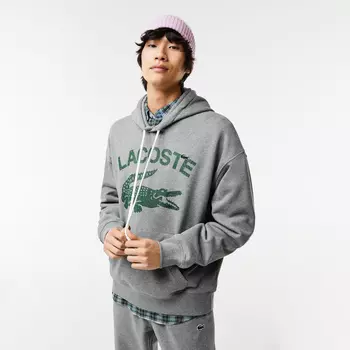 Мужская толстовка Lacoste Loose Fit с капюшоном