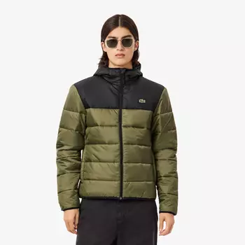 Мужская водоотталкивающая стеганая куртка-пуховик Lacoste