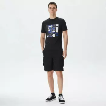Мужские шорты Lacoste из хлопка и льна