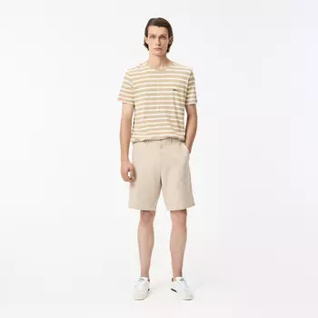 Мужские шорты Lacoste из смеси хлопка и льна