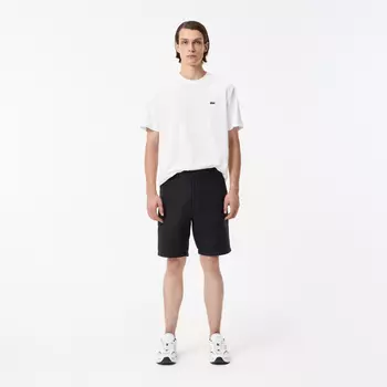 Мужские шорты Lacoste из смеси хлопка и льна