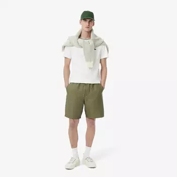 Мужские шорты Lacoste из смеси льна и вискозы