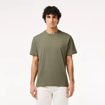 Мужская хлопковая футболка Lacoste с коротким рукавом