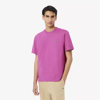 Мужская хлопковая футболка Lacoste с коротким рукавом
