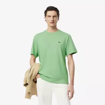 Мужская хлопковая футболка Lacoste с коротким рукавом