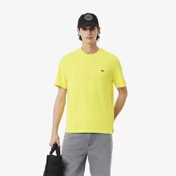 Мужская хлопковая футболка Lacoste с коротким рукавом
