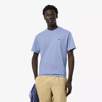 Мужская хлопковая футболка Lacoste с коротким рукавом