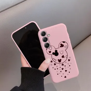 Мягкий силиконовый чехол с рисунком из мультфильма для Samsung A55 M35 S24 Xiaomi Redmi Note 13 Pro iPhone Huawei Honor Realme Camera Защитный противоударный чехол Samsung Galaxy S9 Plus синий