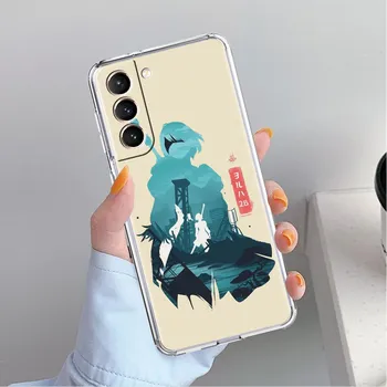Аниме Genshin Impact милый прозрачный чехол для Samsung Galaxy S22 S20 FE S21 S10 S9 Plus Note 20 Ultra 10 Lite прозрачный чехол для телефона Samsung S20 FE 5G