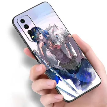 Силиконовый чехол для телефона Anime Demon Slayer Inosuke для Xiaomi Redmi Note 11 10 9 8 Pro 11T 10T 10S 9S 8T 9 9A 9C 9T черный мягкий чехол Redmi 9