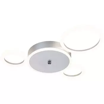 Потолочная люстра (+ночной режим) с пультом 10268/4 LED*40W Escada Saturn 10268/4LED Silver
