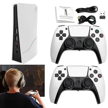 Игровая консоль для ТВ с 40000 играми 4K Hd TV Game Box Ретро игровое устройство и двойной беспроводной контроллер для игрового плеера