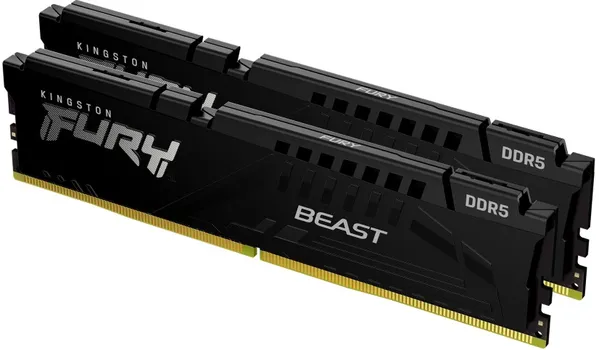 Модуль памяти DDR5 16GB (2*8GB) Kingston FURY KF556C40BBK2-16 Beast black 5600MHz CL40 радиатор 1.1V
