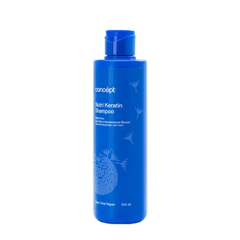 CONCEPT Шампунь для восстановления волос / Salon Total Nutri Keratin shampoo 2021 300 мл