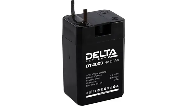 Аккумуляторная батарея для ОПС Delta DT 4003, 4V, 0.3Ah
