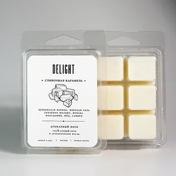 DELIGHT DELGHT Воск ароматический для аромалампы аромакубики мелтсы "Сливочная карамель" 70.0