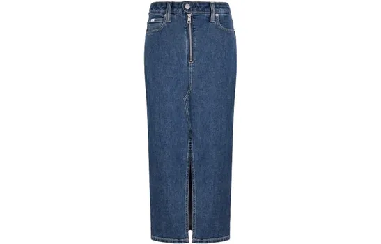 Длинная юбка из денима женская 1A4-Denim Blue Calvin Klein, 1A4-Denim Blue