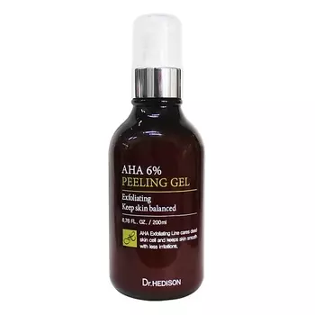 DR. HEDISON Гель для лица AHA 6% Peeling Gel 200.0