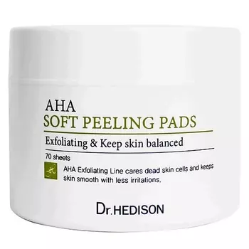 DR. HEDISON Салфетки для лица AHA Soft Peeling Pad 70.0