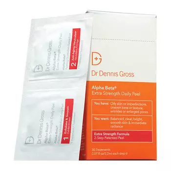 DR DENNIS GROSS Салфетки для лица Alpha Beta Extra Strength Daily Peel
