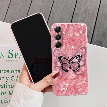 Модный чехол для телефона с цветком для iPhone 15 Samsung S25 Ultra A55 S24 FE A16 Xiaomi Redmi Note14 13 Pro 14C Huawei Honor 200 Realme противоударный матовый чехол Samsung Galaxy S9 Plus синий
