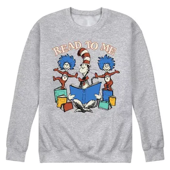 Мужской свитшот с рисунком Dr Seuss The Cat In The Hat Licensed Character