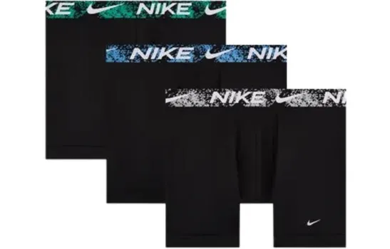 Мужские трусы Nike, цвет 3 strips (Black/Stadium Green/University Blue/White)
