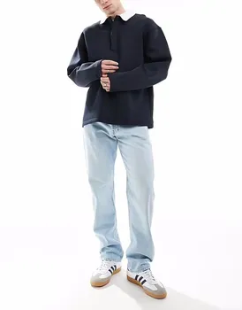 Джинсы Jack & Jones Chris прямого кроя, светло-голубого цвета