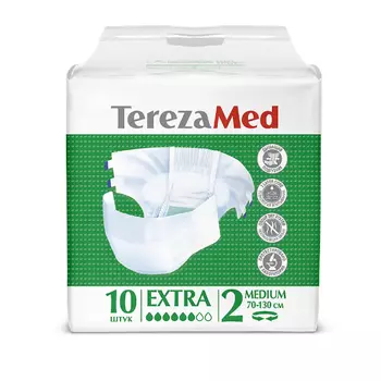 TerezaMed Extra №2 Подгузники для взрослых размер M 10 шт