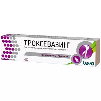 Троксевазин 2% гель для наружного применения 40 г