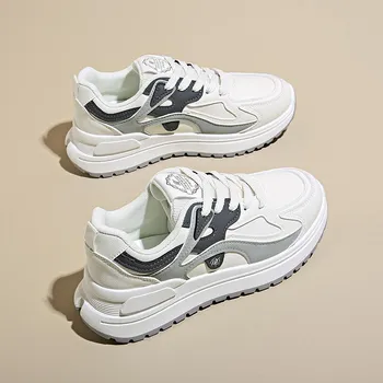 ins Korean version of the new Forrest Gump shoes for women, spring student sports running casual shoes, platform height-increasing shoes 35