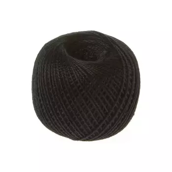 Нитки 'ИРИС' (100%хлопок) 25г 150м (7214 черный)