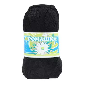 Нитки РОМАШКА (100%хлопок) (7214 черный)