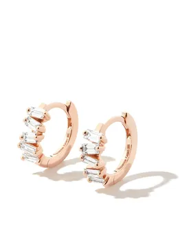 Серьги Bold из розового золота с бриллиантами Suzanne Kalan, розовый