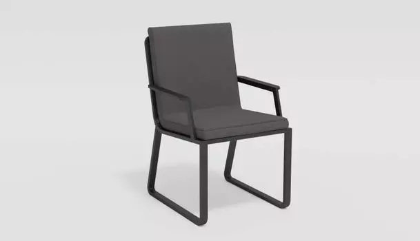 Стул Gardenini Voglie Armrest карбон антрацит с подлокотниками