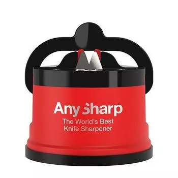 Точилка для ножей AnySharp пластик красный