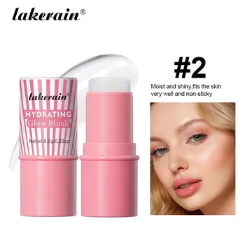 Lakerain Hydra Blush Натуральные стойкие водостойкие румяна-стик Queen Barbie Powder Blush Stick 01#