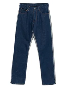 Джинсы прямого кроя MM6 Maison Margiela, синий