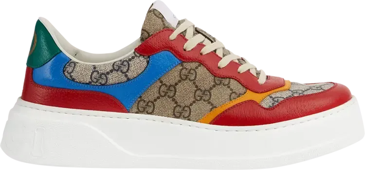 Кроссовки Gucci GG Sneaker Beige Red Blue, бежевый